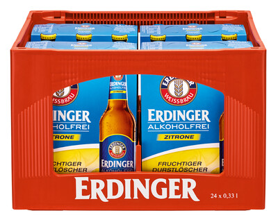 Produktbild: Erdinger Alkoholfrei Zitrone 4x6x0,33l