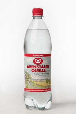 Produktbild: Abenstaler Quelle spritzig PET 12x1,0l EW/Pfd.