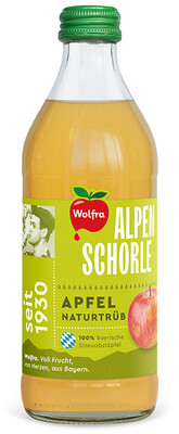 Produktbild: Wolfra Alpenschorle Apfel trüb 20x0,33l MW
