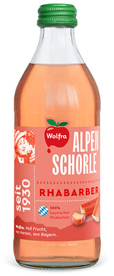 Produktbild: Wolfra Alpenschorle Rhabarber 20x0,33l MW