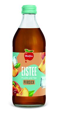 Produktbild: Wolfra Eistee Pfirsich 20x0,33l MW