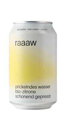 Produktbild: raaaw bio Zitrone, Dose 24x0,33l