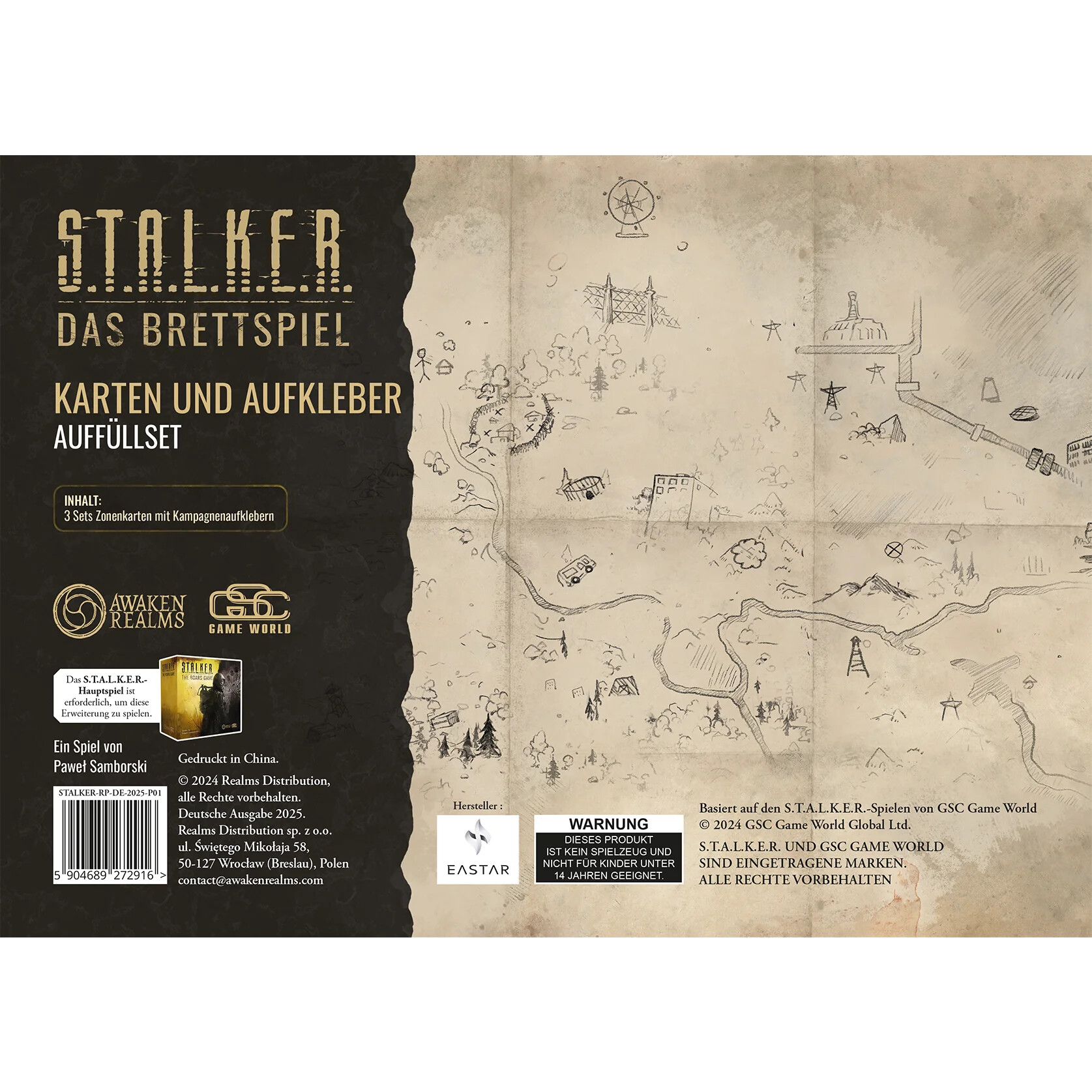 Karten und Aufkleber Auffüllset - STALKER: Das Brettspiel (Erweiterung)