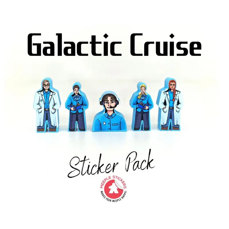 Galactic Cruise - Meeple Stickers (Sticker für Galactic Cruise)