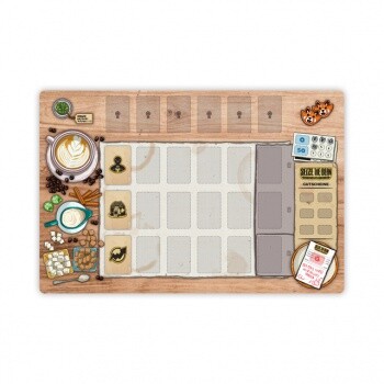 Seize the Bean: Linen Play Mat "Woodtisch" Edition