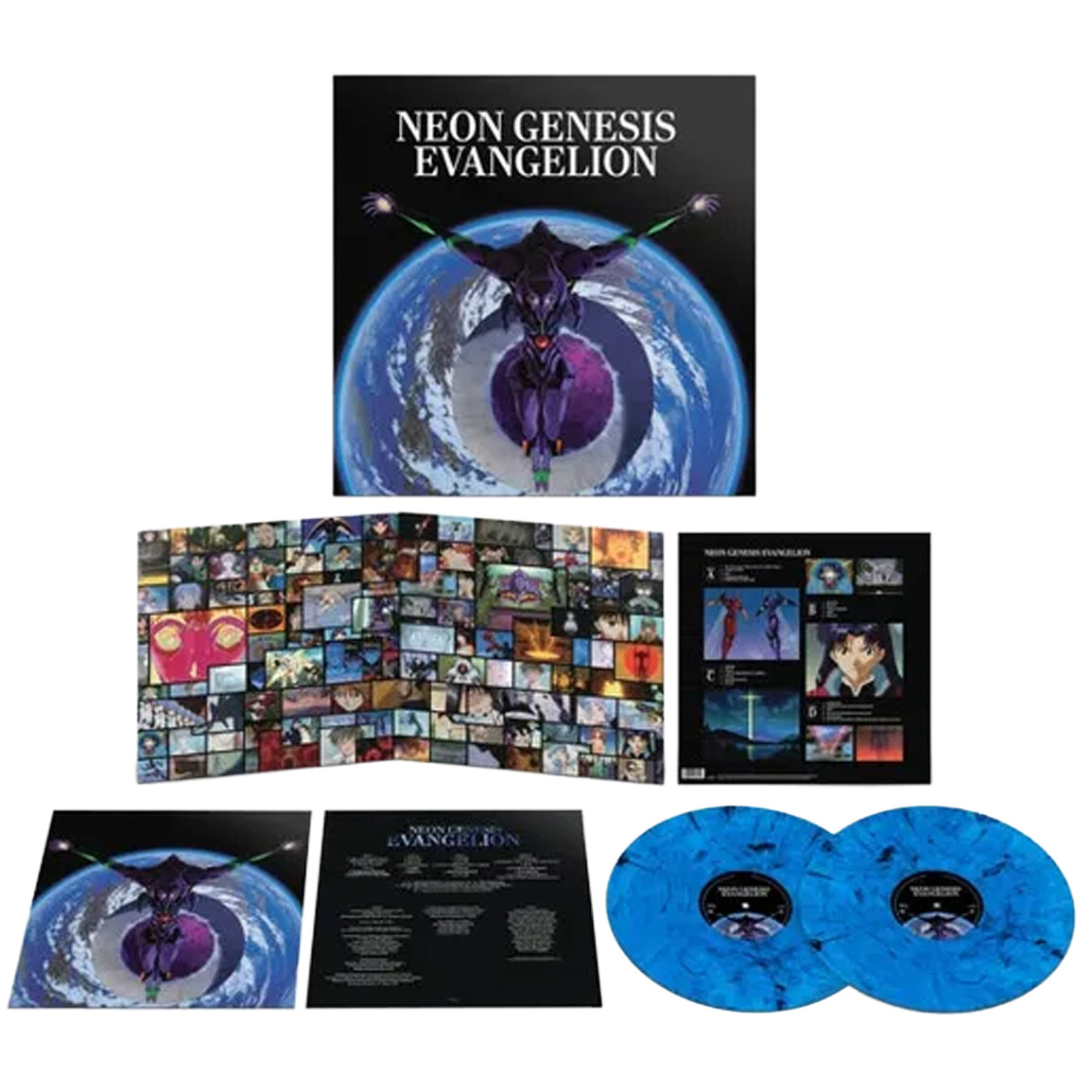 NEON GENESIS EVANGELION (Blue & Black Marbled Vinyl)