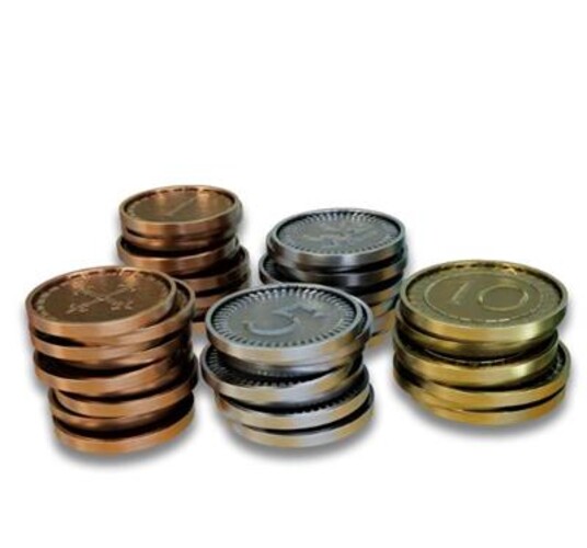 Metal Coins  for Clans of Caledonia