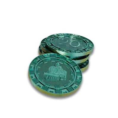 12 Metal Coins (12x20) Clans of Caledonia: Industria (Expansion)