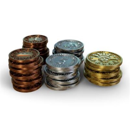 49 Metal Coins -  Millennia: Tracks of Time