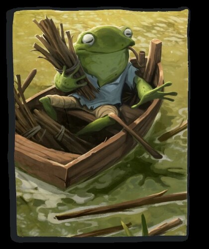 Everdell Cozy Critters Blanket Barge Toad