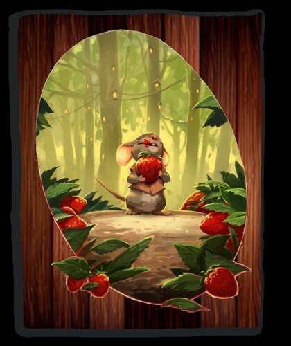 Everdell Cozy Critters Blanket Strawberry Mouse