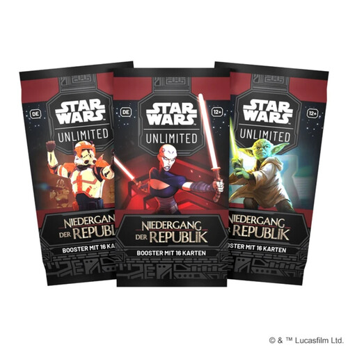 Booster Pack - Einzelpack - Star Wars: Unlimited – Niedergang der Republik  (Einzelboosterpack) (DE)