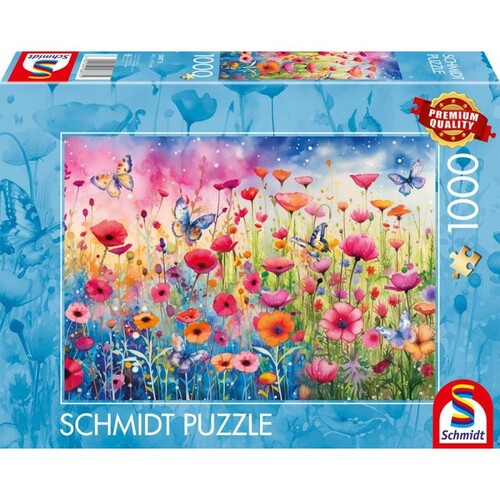 Mohnblumenwiese, 1.000 Teile Puzzle