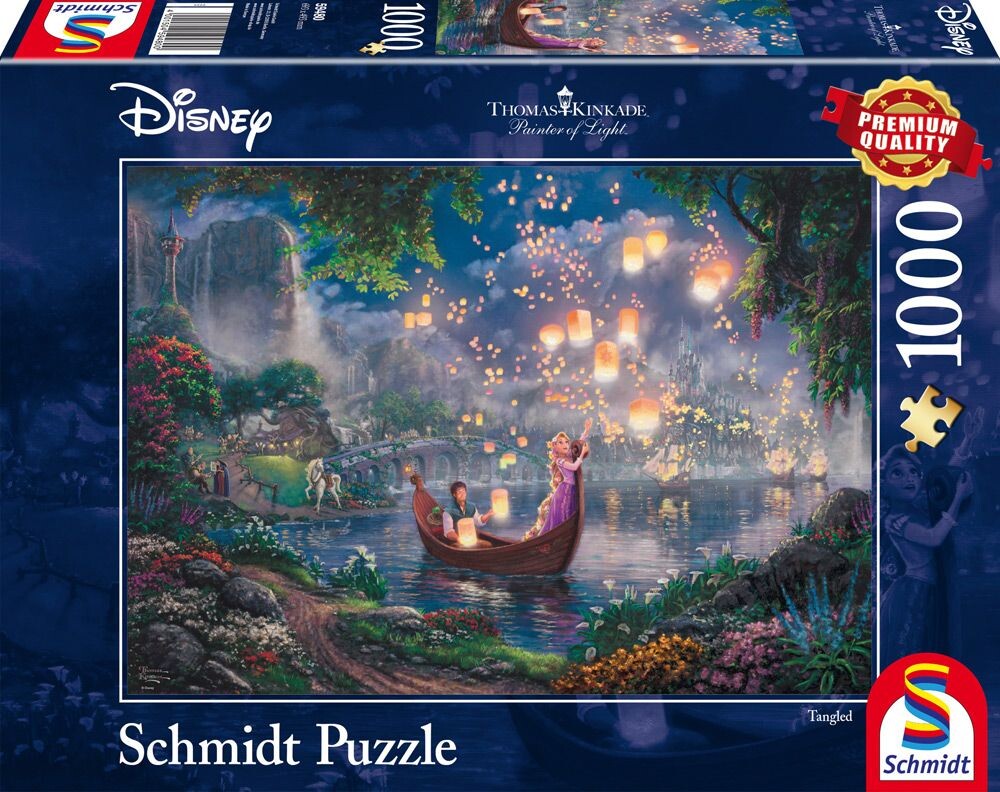 Thomas Kinkade Studios: Painter of Light - Disney Rapunzel, 1.000 Teile Puzzle