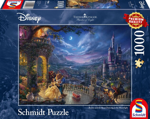 Die Schöne und das Biest - Tanz im Mondlicht 1000 Teile Disney Puzzle