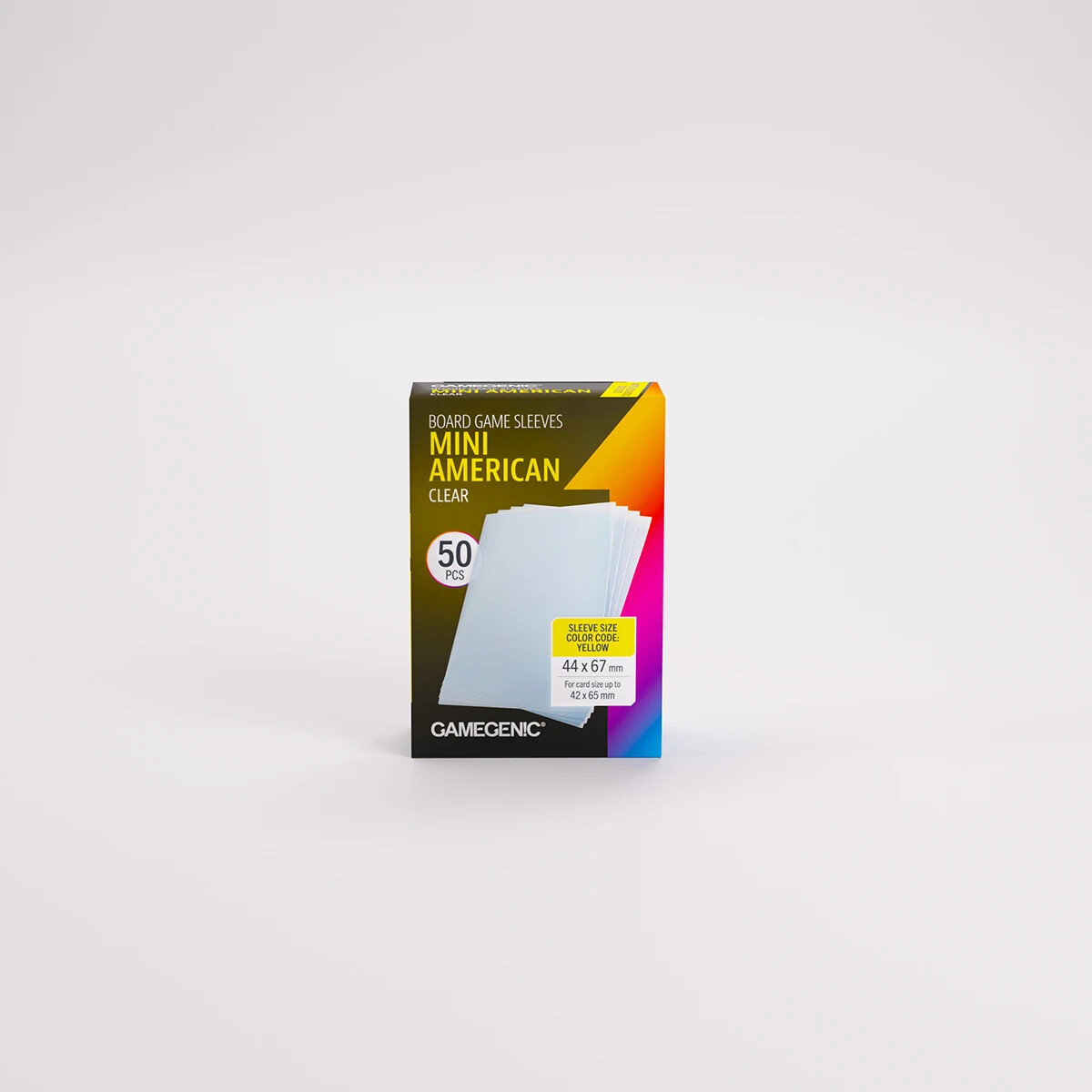 Board Game Sleeves - Mini American - Clear