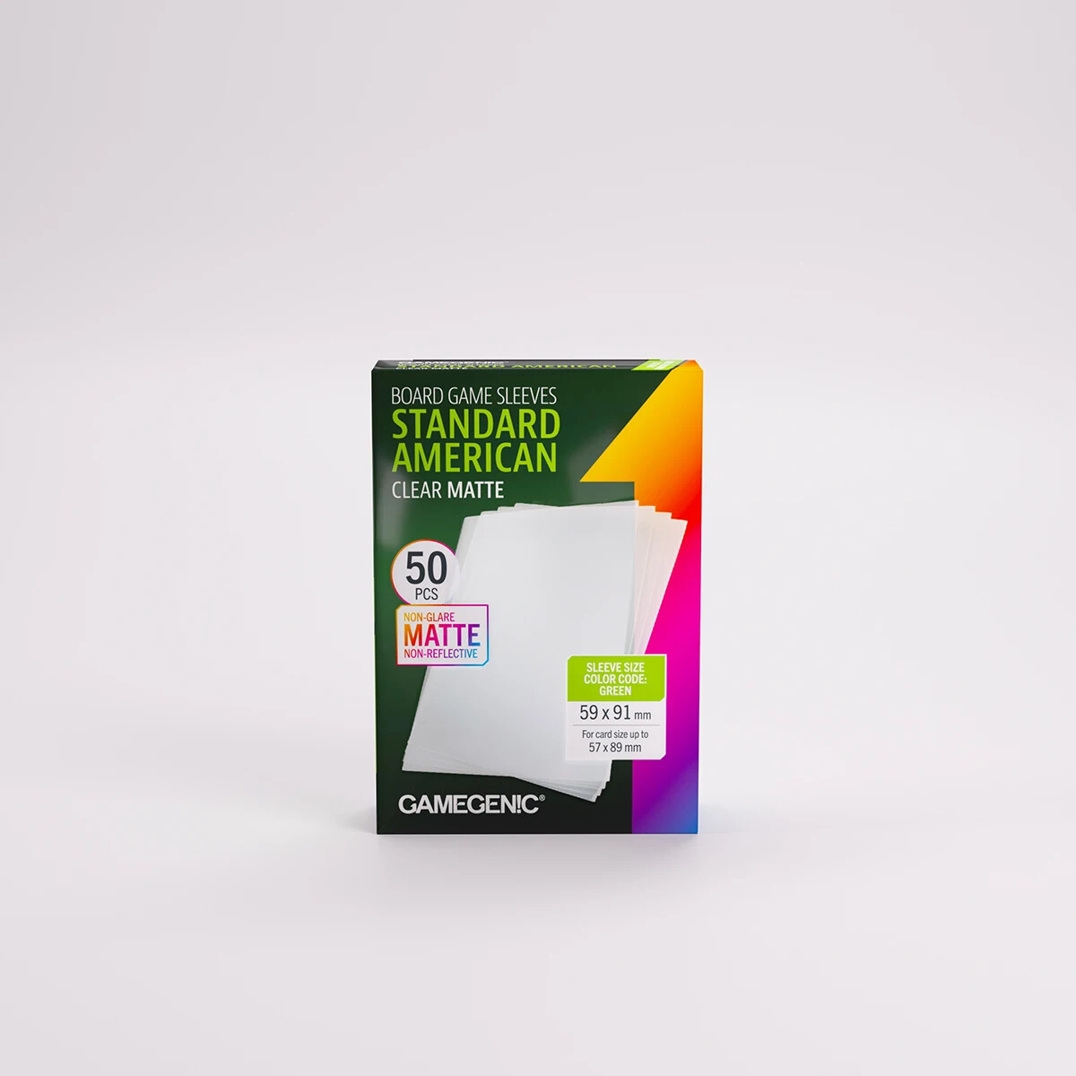 Board Game Sleeves - Standard American - Clear Matte