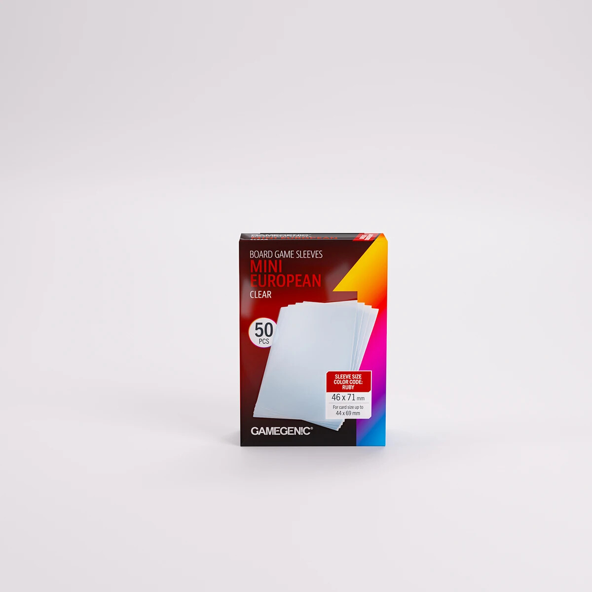 Board Game Sleeves - Mini European - Clear Matte