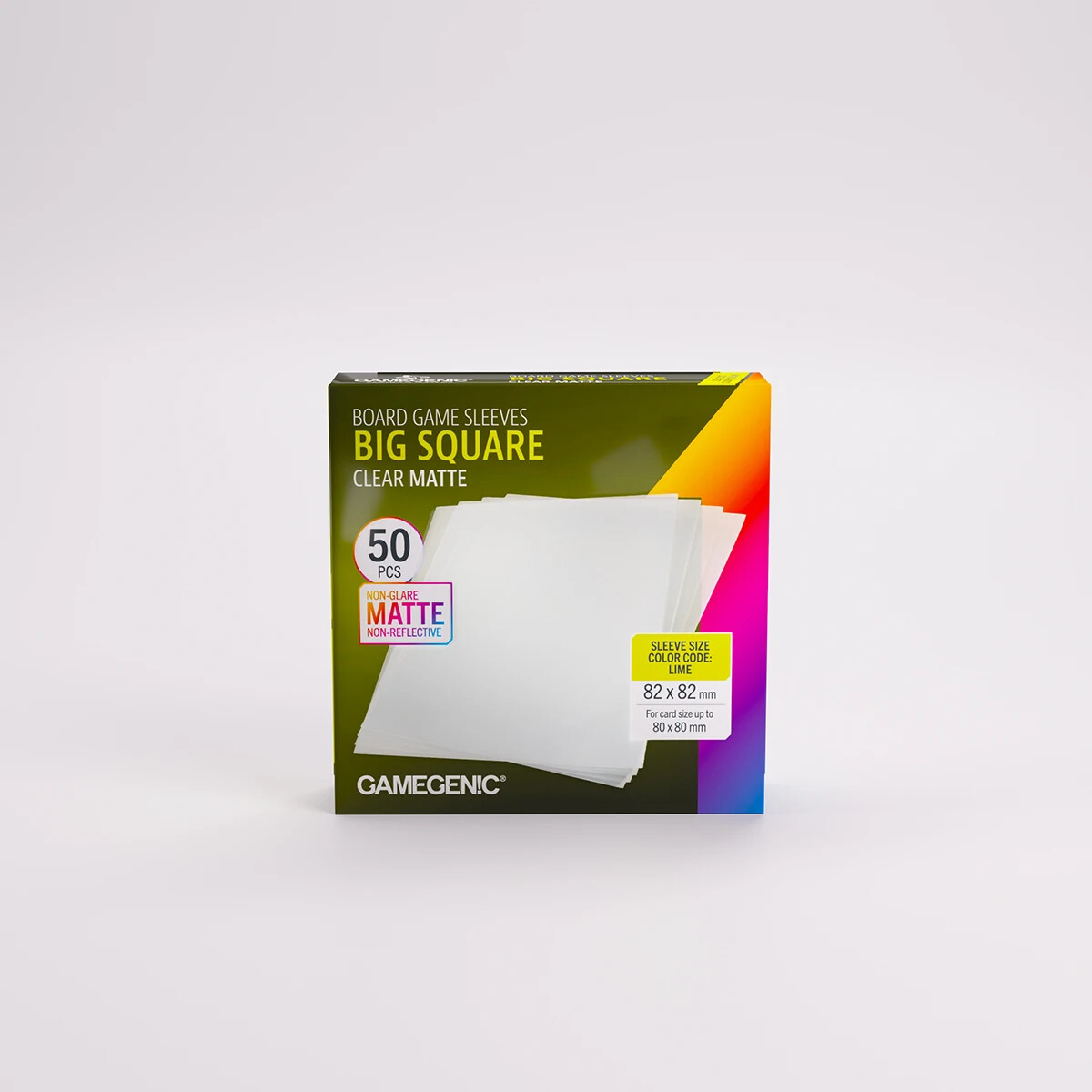Board Game Sleeves - Big Square - Clear Matte