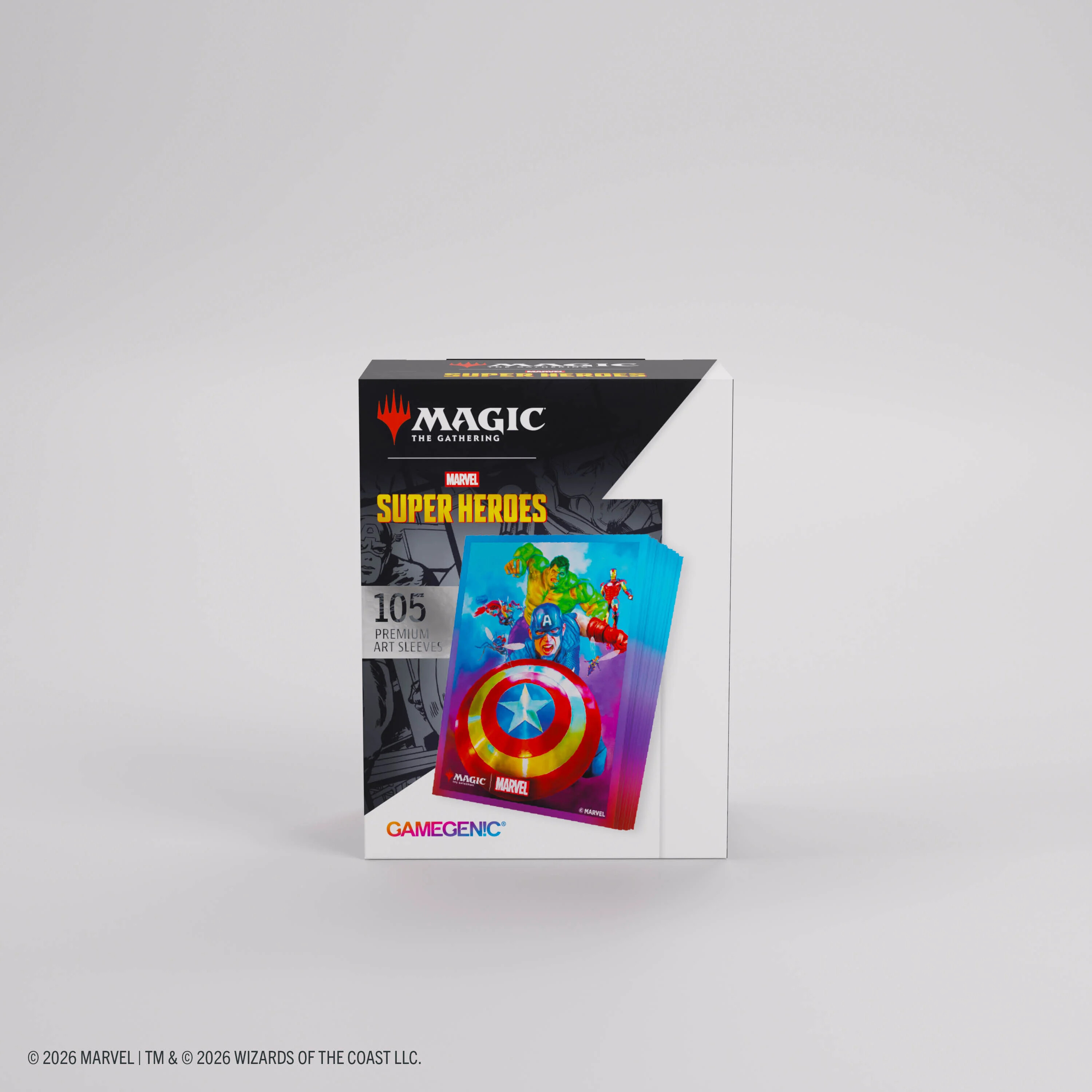 Magic: The Gathering | Marvel Super Heroes Premium Art Sleeves - Captain America, Team Leader