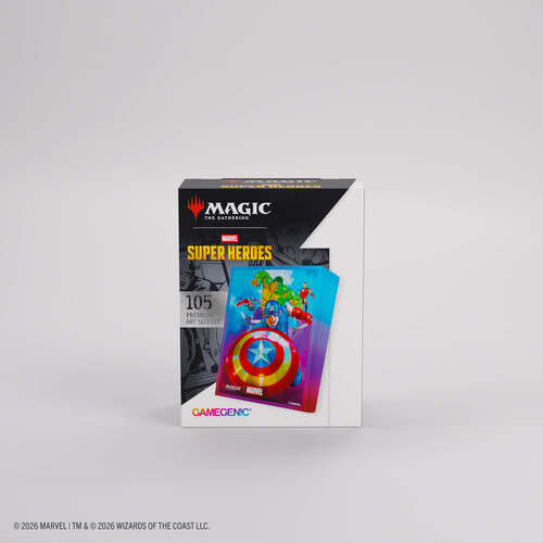 Magic: The Gathering | Marvel Super Heroes Premium Art Sleeves - Captain America, Team Leader