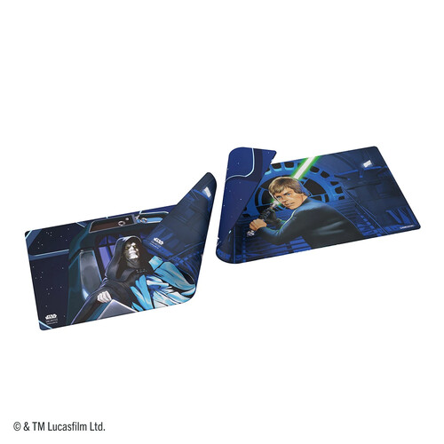 Double-Sided Game Mat - Jedi Luke Skywalker & Emperor Palpatine - Game Mat - Star Wars: Unlimited