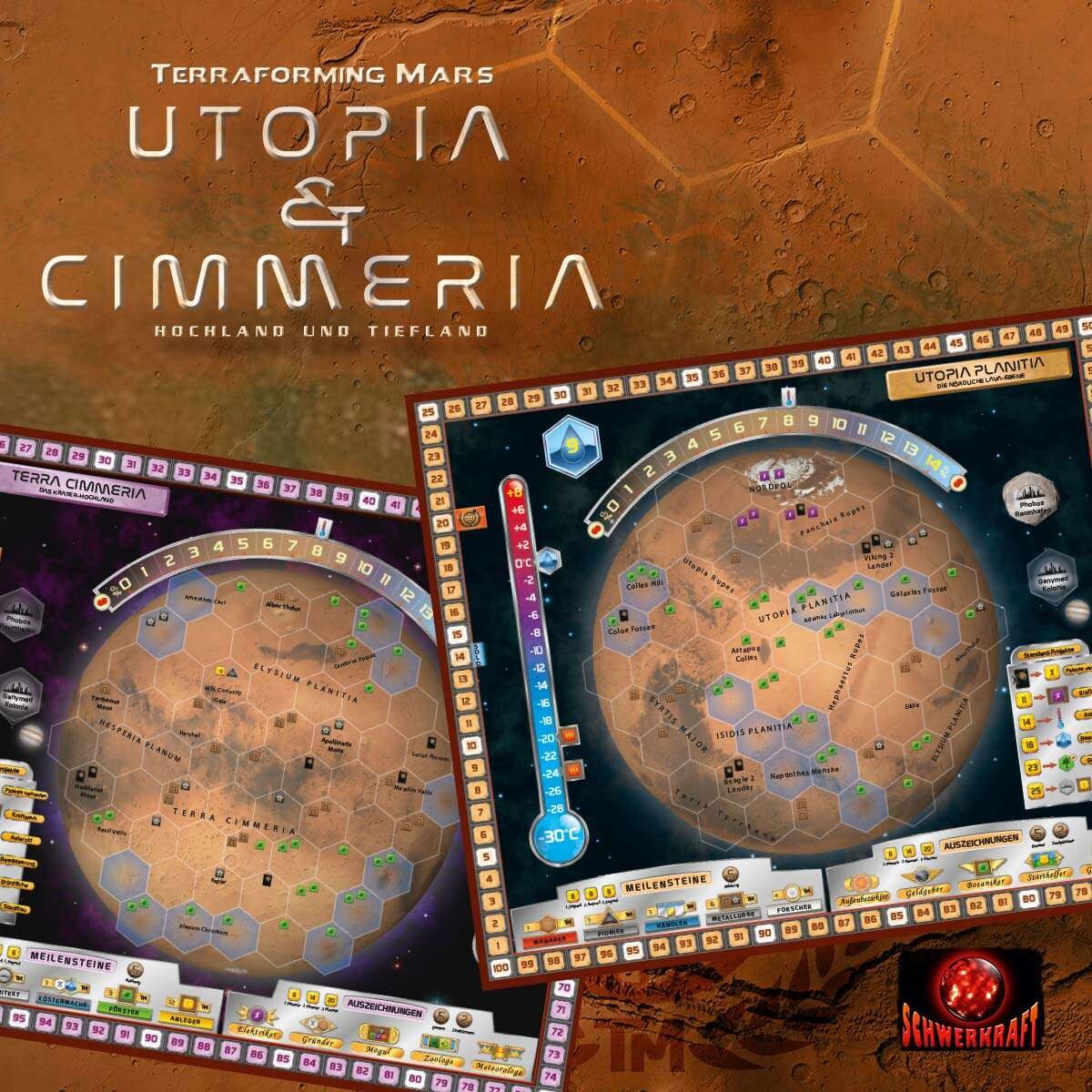 Terraforming Mars: Utopia & Cimmeria (DE)