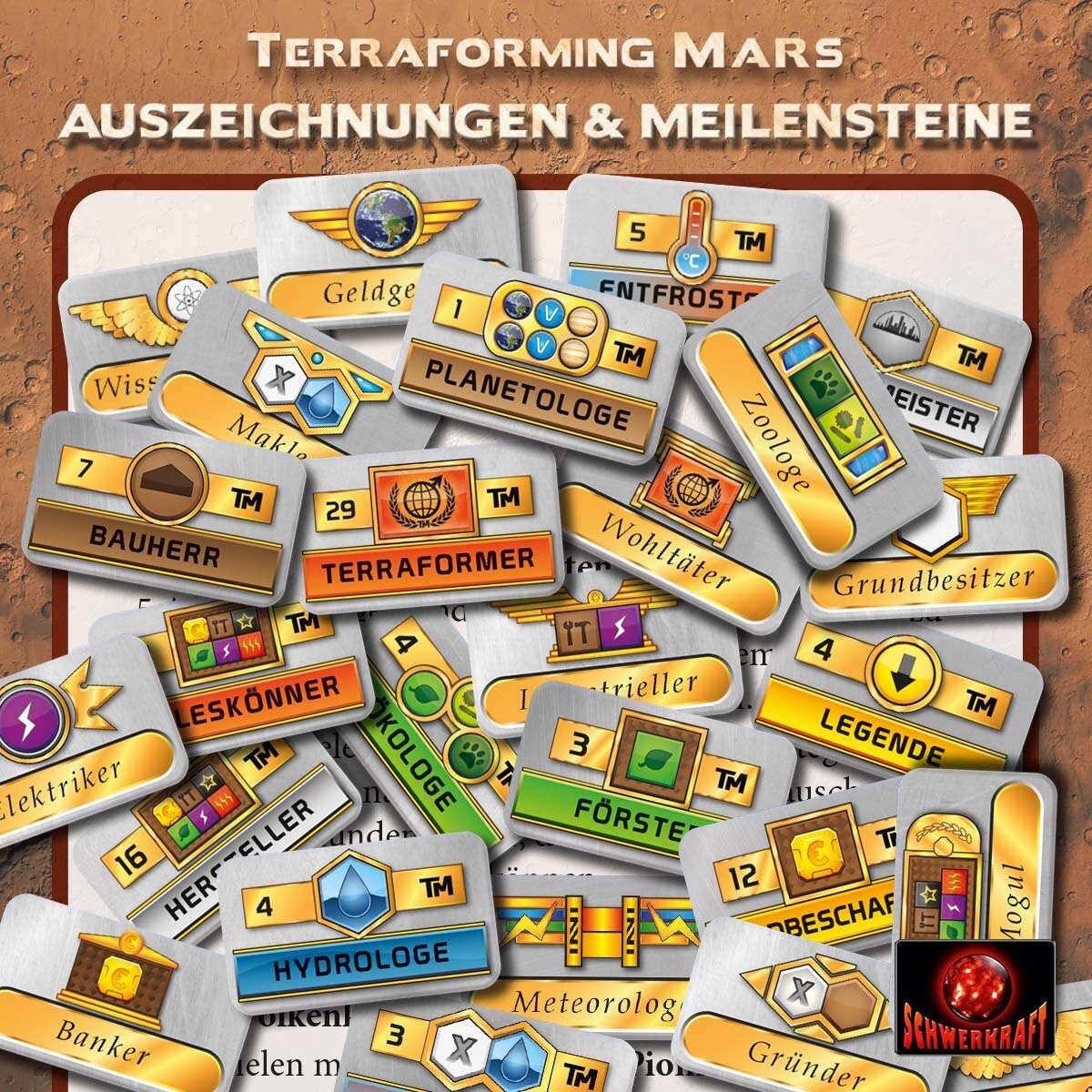 Terraforming Mars: Meilensteine und Auszeichnungen