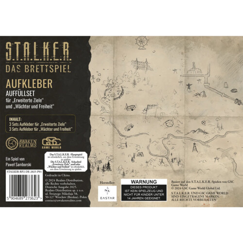 Karten und Aufkleber Auffüllset #2 - STALKER: Das Brettspiel (Erweiterung)