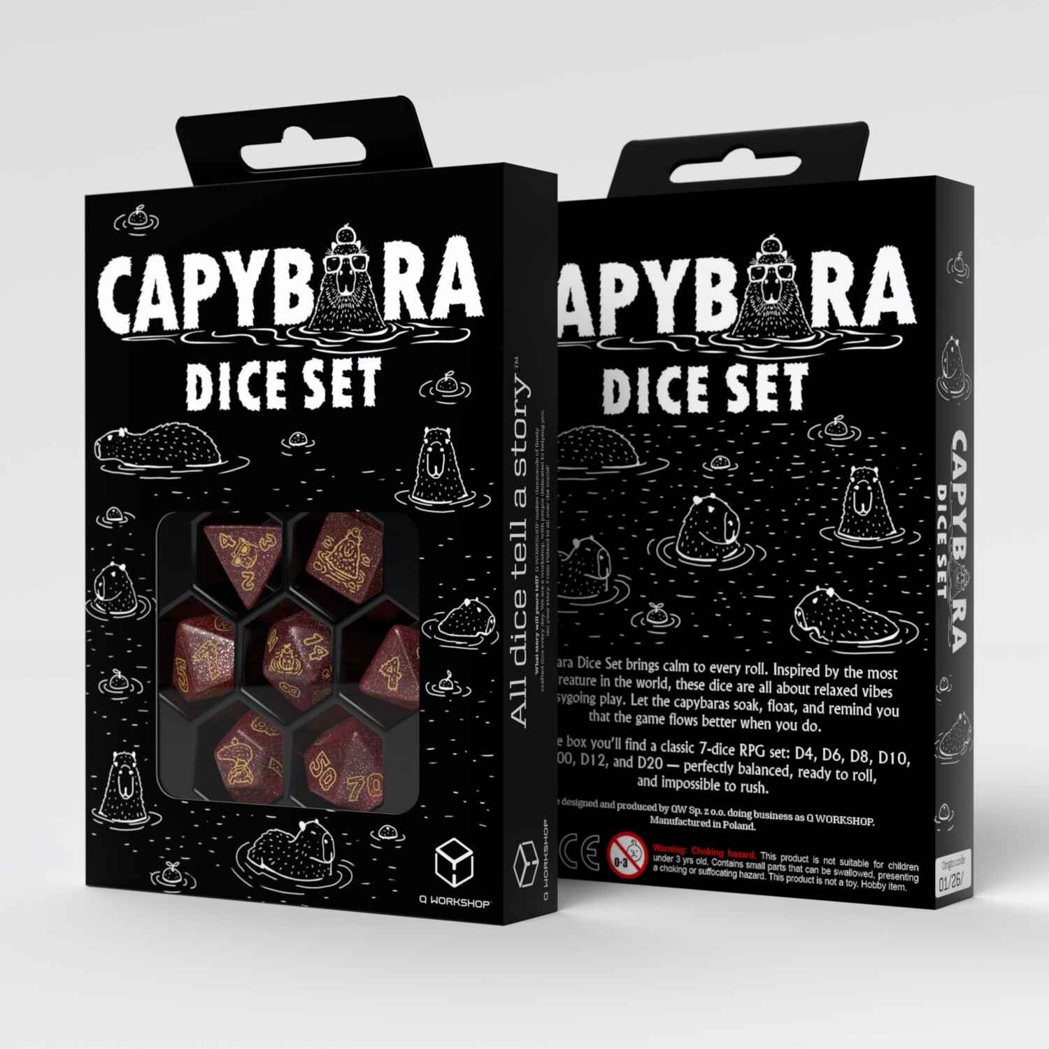 Capybara Dice Set: Chillo