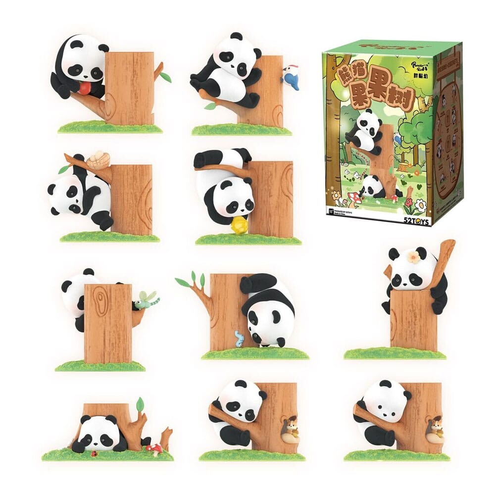 Panda Roll Blind Box Figur - Fruit Tree Climbing