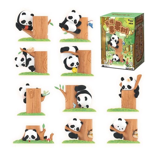 Panda Roll Blind Box Figur - Fruit Tree Climbing