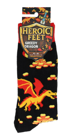 Greedy Dragon Socks -  EU 43 - 46 - Heoric Feet Socken/Socks