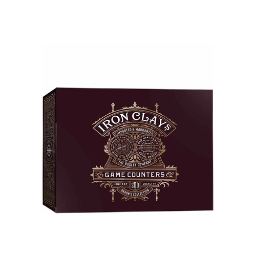 Iron Clays 200 Printed Box with chips