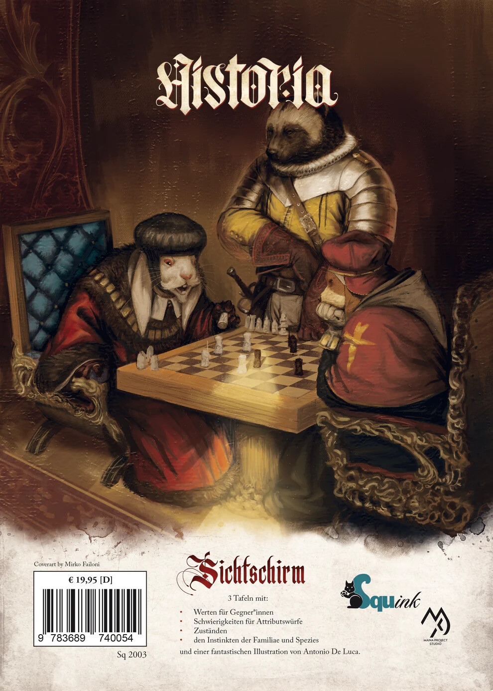 Historia - Sichtschirm