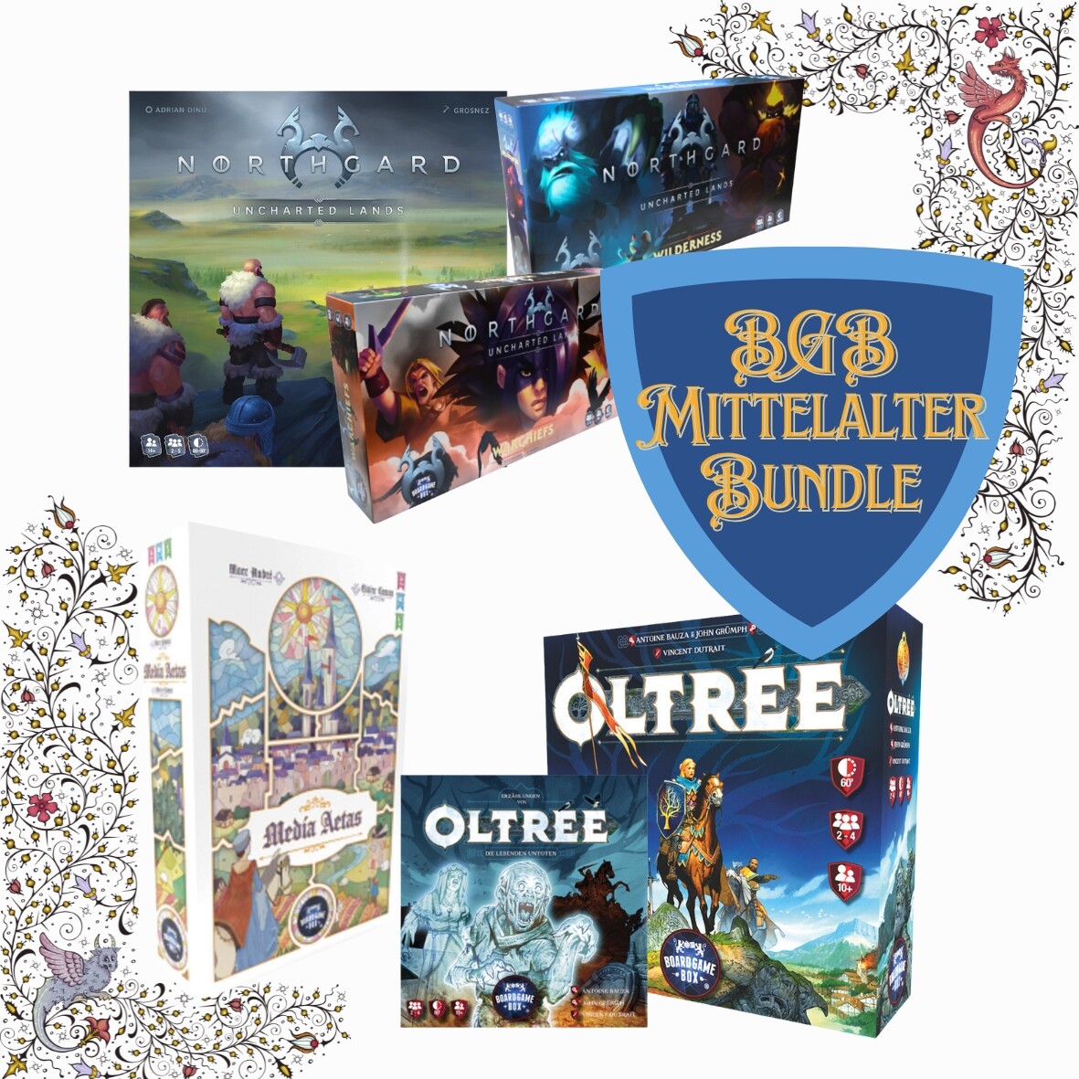 Board Game Box Mittelalter Bundle