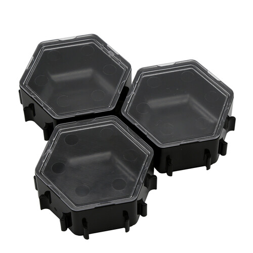 Eva & Adam SPACE BLACK Honeycomb Ressourcenschalen (3er-Set)