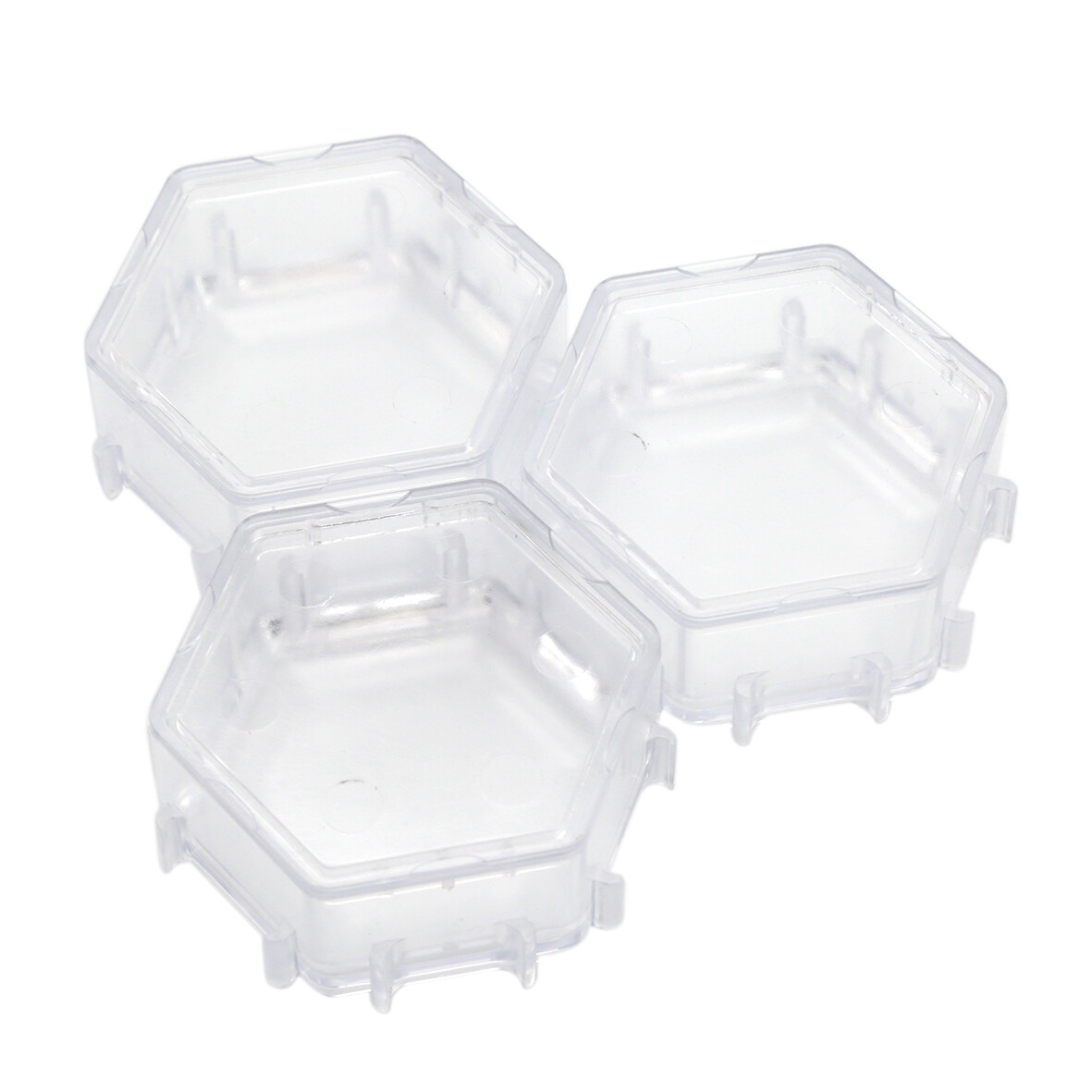Eva & Adam CRYSTAL PALACE CLEAR Honeycomb Ressourcenschalen (3er-Set)