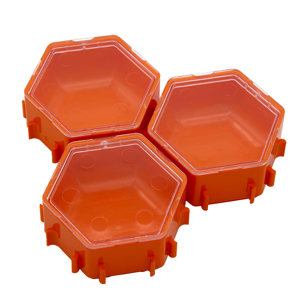 Eva & Adam TERRAFORMING ORANGE Honeycomb Ressourcenschalen (3er-Set)
