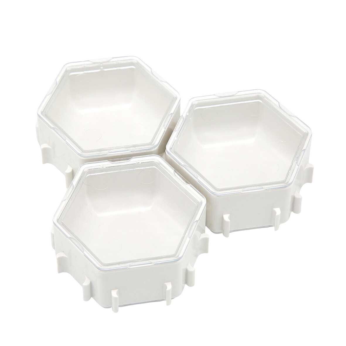 Eva & Adam ENDLESS WHITE Honeycomb Ressourcenschalen (3er-Set)