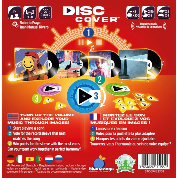 Disc Cover (multilingual) Shop für Brettspiele, Kartenspiele