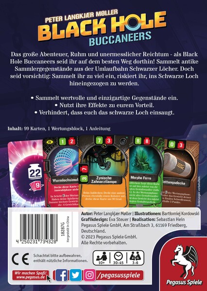 Pegasus Spiele 18287E Black Hole Buccaneers card games